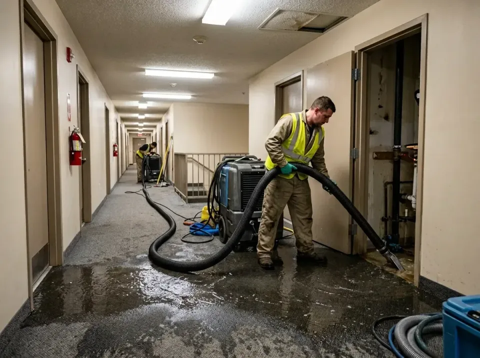multi-unit-apartment-hallway-f-005 — frequently asked questions, Emergency Burst Pipe Water Extraction & Removal in Old Jeff…